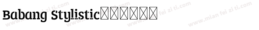 Babang Stylistic字体转换
